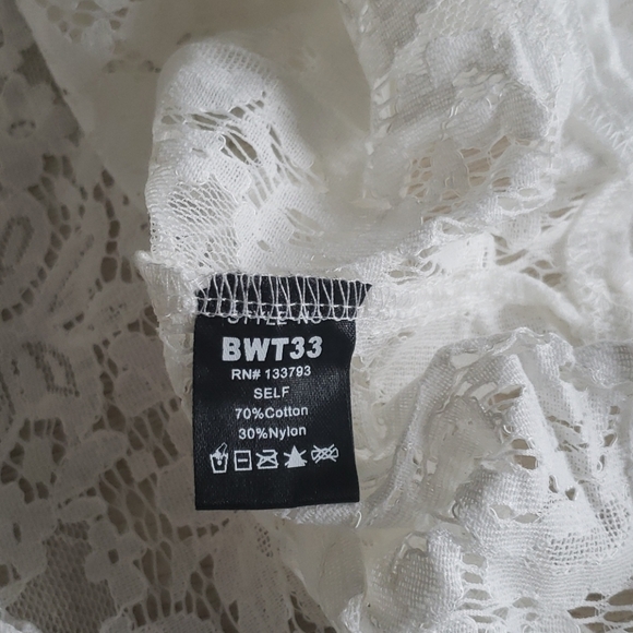 1 M Left 💕NEW POL lace pleated ruffle top - Picture 13 of 14